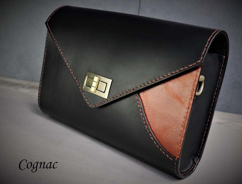 Concealed Pocket Leather Purse with Rivet Trim #P2187RGK - Jamin Leather®
